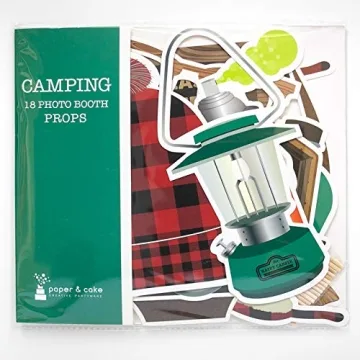 Camping Lumberjack Photo Booth Props 18 Piece Set