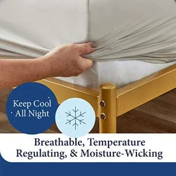 Luxury Bamboo Sheets - King 4-Piece Set, Cooling & Soft