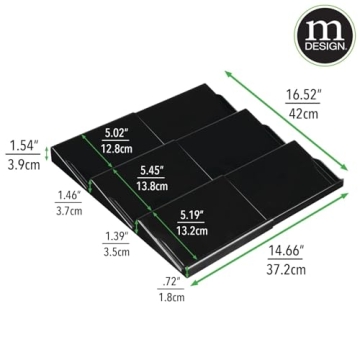 mDesign Expandable 3-Tier Spice Rack - Versatile Organizer