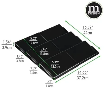 mDesign Expandable 3-Tier Spice Rack - Versatile Organizer