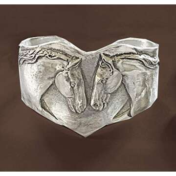 Beautiful Horse Lover's Cuff Bracelet for Equestrian Fans