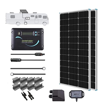 Renogy 200W Solar Panel Kit for RV and Off-Grid Power