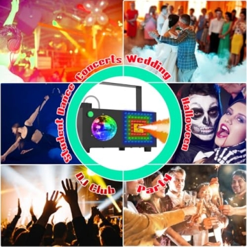 IMONE 2 in 1 Fog Machine with Lights for Parties