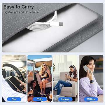 Fast Charging Magnetic iWatch Charger Cable with USB C Block for Series Ultra/9/8/7/6/SE/SE2/5/4/3