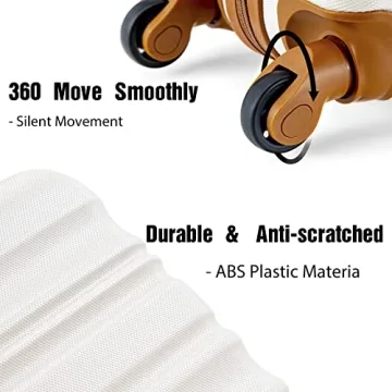 LONG VACATION 6-Piece Luggage Set with TSA Locks