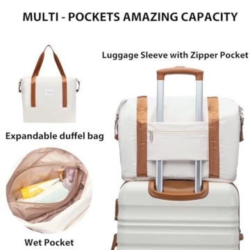 LONG VACATION 6-Piece Luggage Set with TSA Locks