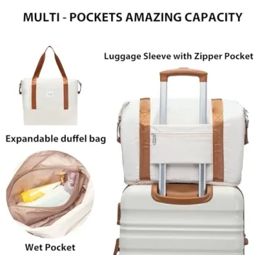 LONG VACATION 6-Piece Luggage Set with TSA Locks