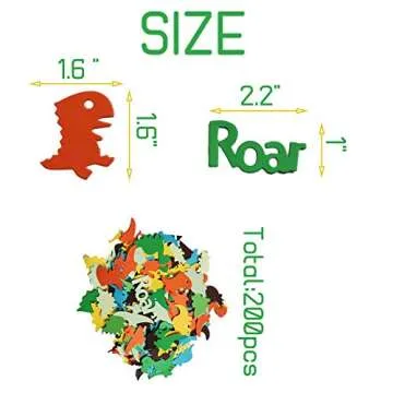 200pcs Dinosaur Confetti for Dino Jungle Party Decor