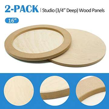 Falling in Art Birch Wood Canvas Panels Kit - 16_inch 