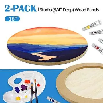 Falling in Art Birch Wood Canvas Panels Kit - 16_inch 