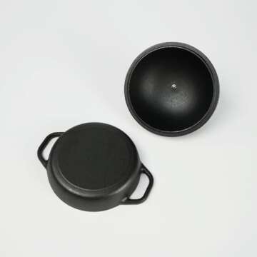 HAWOK Cast Iron Bread Cloche for Perfect Sourdough Baking