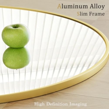 Dewfig Arched Full Length Floor Mirror 71x30 Gold