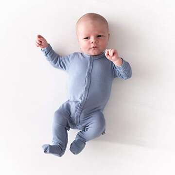 KYTE BABY Unisex Footie - Soft Bamboo, Snap Closure
