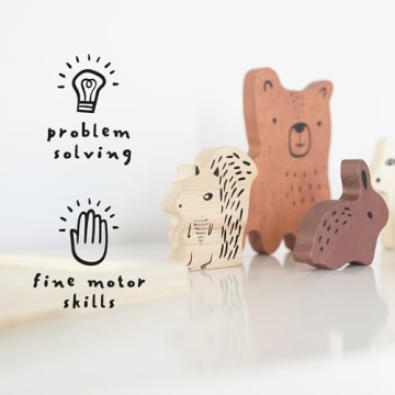 Wee Gallery Wooden Puzzle for Kids Educational Fun