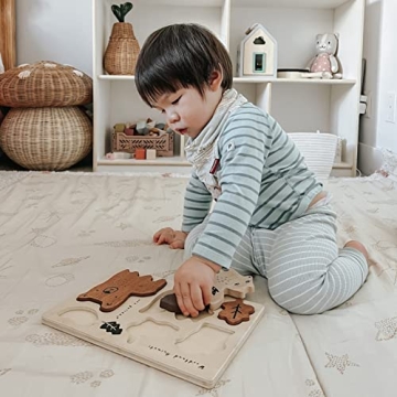 Wee Gallery Wooden Puzzle for Kids Educational Fun