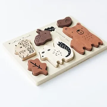 Wee Gallery Wooden Puzzle for Kids Educational Fun