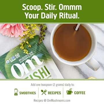 Om Mushroom Superfood Reishi Powder for Immune Support