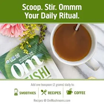 Om Mushroom Superfood Reishi Powder for Immune Support