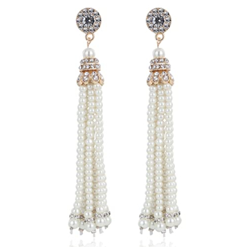Stunning BABEYOND 1920s Flapper Art Deco Earrings - Exclusive Vintage Style for Weddings & Parties