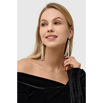 BABEYOND 1920s Flapper Earrings - Vintage Glamour for All Occasions