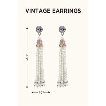 BABEYOND 1920s Flapper Earrings - Vintage Glamour for All Occasions