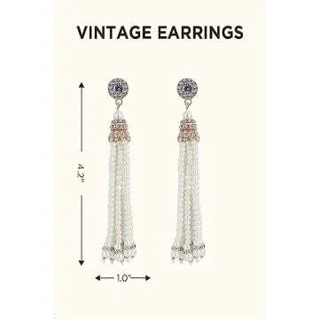 BABEYOND 1920s Flapper Earrings - Vintage Glamour for All Occasions