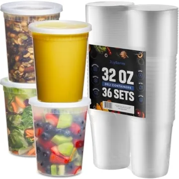 JoyServe Deli Food Containers 32 Oz - 36 Sets
