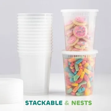 JoyServe Deli Food Containers 32 Oz - 36 Sets