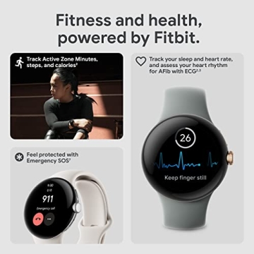 Google Pixel Watch - Stylish Android Smartwatch with Fitbit Tracking