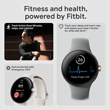 Google Pixel Watch - Stylish Android Smartwatch with Fitbit Tracking