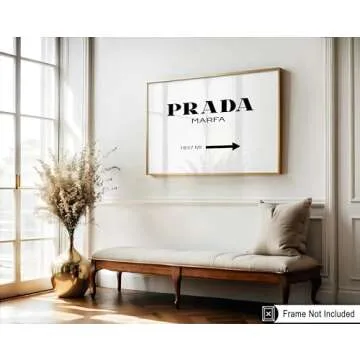 Poster Master Luxury Brand Logo Poster - Typography Print - Fashion Art - Modern Art - Minimal Art - Gift for Men & Women - Chic Wall Decor for Bedroom, Dorm or Living Room - 8x10 UNFRAMED Wall Art