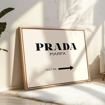 Poster Master Luxury Brand Logo Poster - Typography Print - Fashion Art - Modern Art - Minimal Art - Gift for Men & Women - Chic Wall Decor for Bedroom, Dorm or Living Room - 8x10 UNFRAMED Wall Art