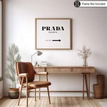 Poster Master Luxury Brand Logo Poster - Typography Print - Fashion Art - Modern Art - Minimal Art - Gift for Men & Women - Chic Wall Decor for Bedroom, Dorm or Living Room - 8x10 UNFRAMED Wall Art