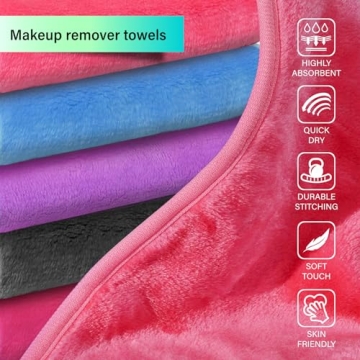 Nugilla Reusable Makeup Remover Towels 13x7 Inches