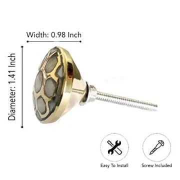 Premium Mother of Pearl Handcrafted Drawer Knobs Unique Decor