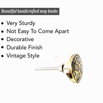 Premium Mother of Pearl Handcrafted Drawer Knobs Unique Decor