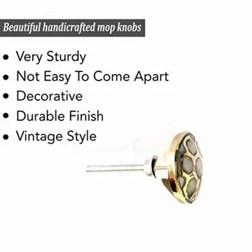 Premium Mother of Pearl Handcrafted Drawer Knobs Unique Decor