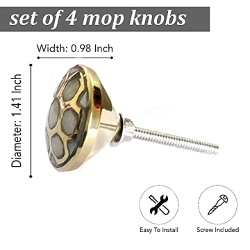 Premium Mother of Pearl Handcrafted Drawer Knobs Unique Decor