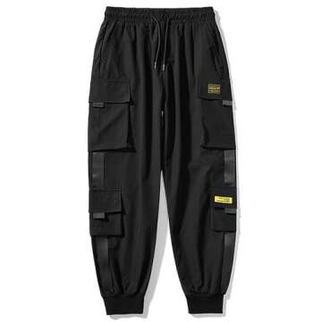 Ambcol Men's Jogger Pants Comfortable Casual Streetwear