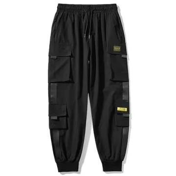 Ambcol Men's Jogger Pants Comfortable Casual Streetwear