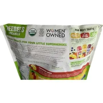 Deebee's Organics Superfruit Freezies, 1.35 Fl Oz, Pack of 35
