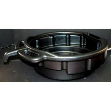 NREOY ATD Tools 5184 Black Drain Pan - 4-1/2 Gallon Capacity for Easy Fluid Changes