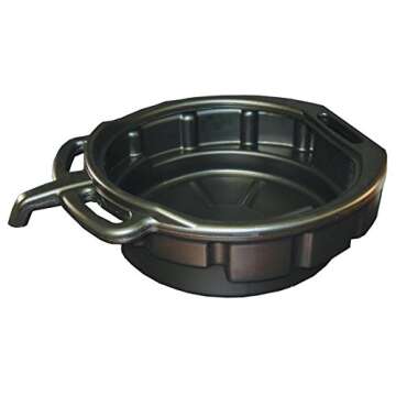 NREOY ATD Tools 5184 Black Drain Pan - 4-1/2 Gallon