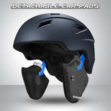 Odoland Ski Helmet and Goggles Set, Snowboard Helmet Glasses for Men, Women & Youth - Shockproof/Windproof Gear for Skiing, Snowboarding, Midnight Blue, M