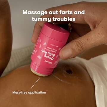 Frida Baby Gassy Belly Rub | Natural Infant Gas Relief for Tummy Troubles