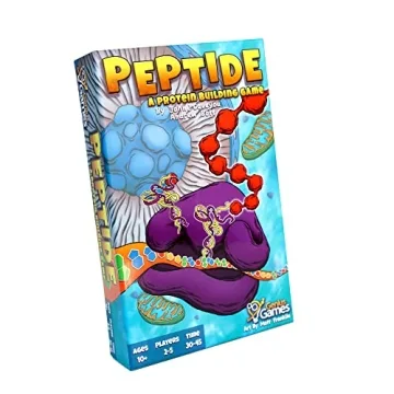 Genius Games Peptide: Educational Card Game for Learning Biology Concepts and Protein Building