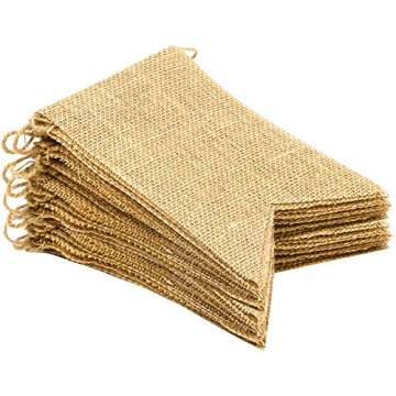 20Pcs Burlap Banner