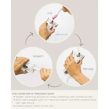 Hippypotamus Reusable Baby Food Pouches - 12 Pack