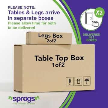 Sprogs Adjustable Height Mobile Classroom Activity Table for Preschools, Flower Preschool Activity Table with Casters, 60" L x 60" W x 23" H, Gray/Blue