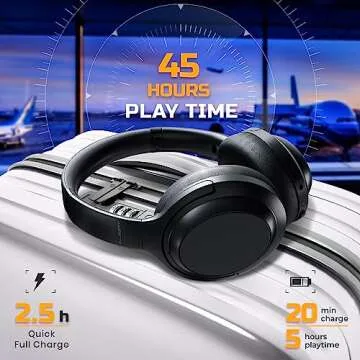 TREBLAB Z7 Pro Noise Cancelling Headphones with 45H Play